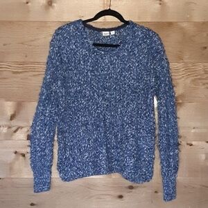 Blue Fuzzy Gap Sweater Oversized XS